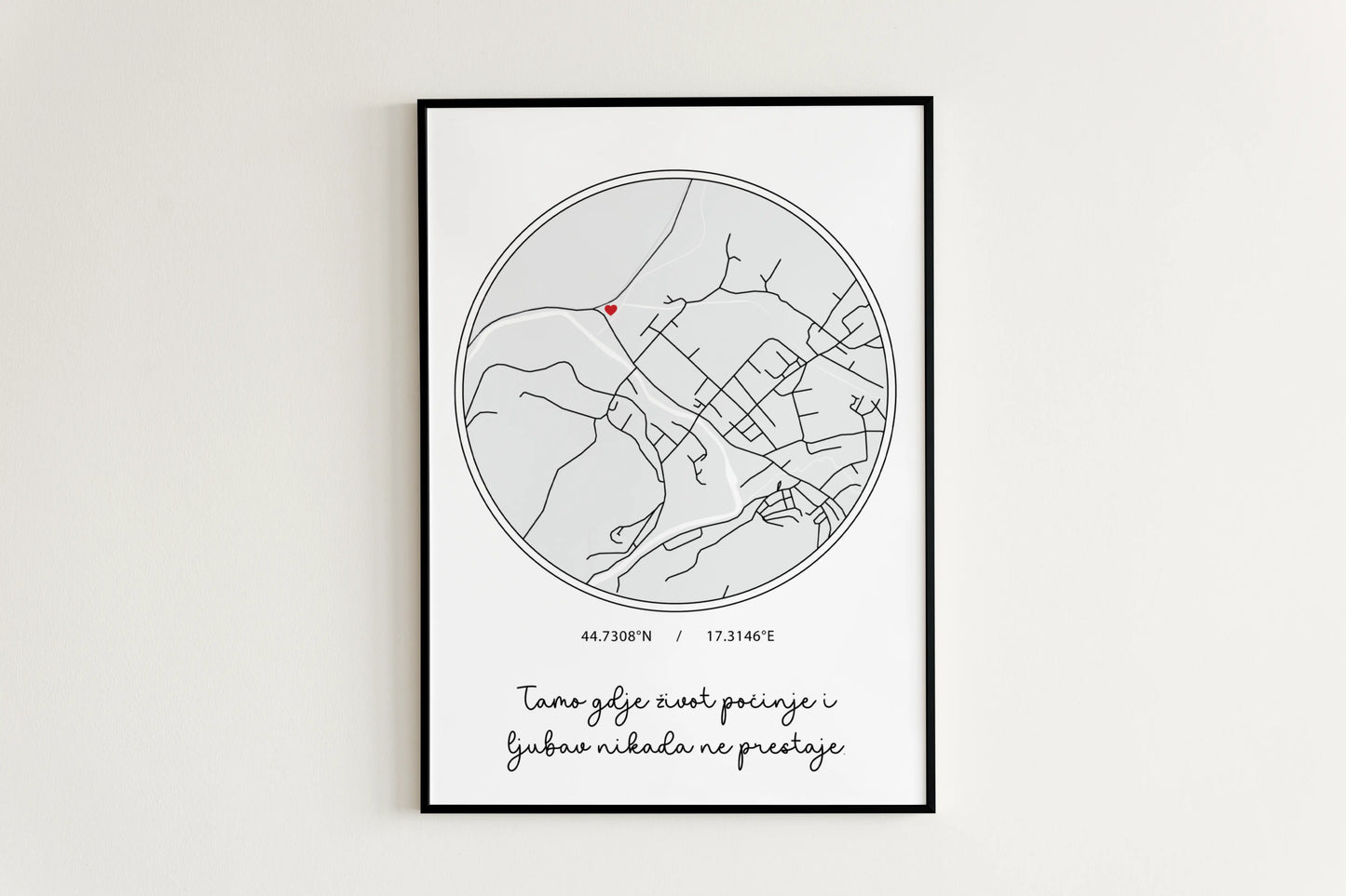 mapa grada poklon